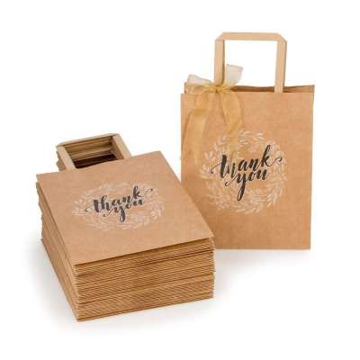 Custom  superior quality kraft paper gift packing bag shopping bag with particular logo