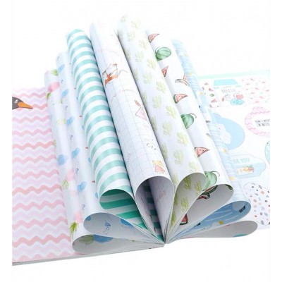 Wholesale new fresh style flower pattern packing paper for gift