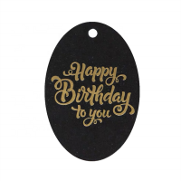 Luxury foil stamping logo birthday hangtag/bookmark/paper tags for gift decoration