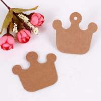 Customize special shape kraft paper hangtag for garment top